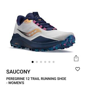 Saucony peregrine 12 trial running shoes worn once